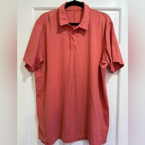 lululemon athletica Men's Polo Shirt - Coral Red